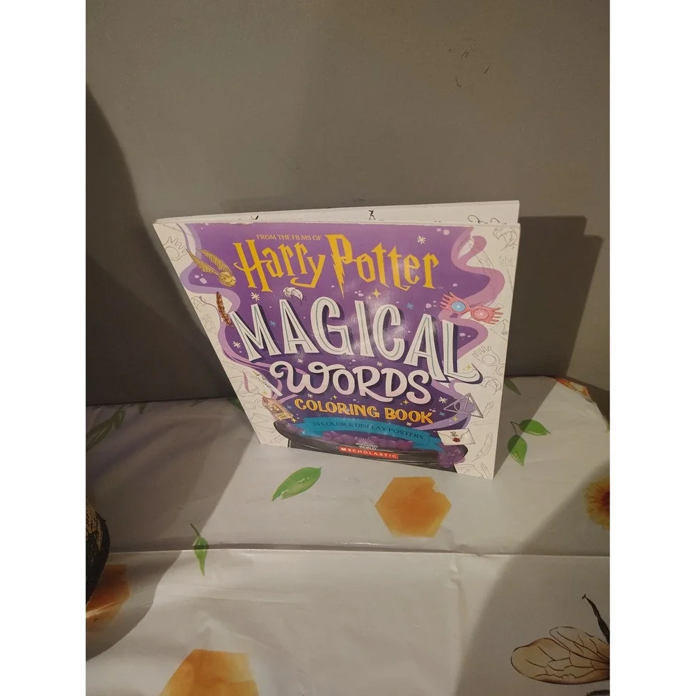 Harry Potter Magical Words Coloring Book Scholastic 24 Pull-Out Posters New